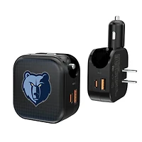 Keyscaper Memphis Grizzlies 2-in-1 USB A/C Charger