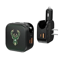 Keyscaper Milwaukee Bucks 2-in-1 USB A/C Charger