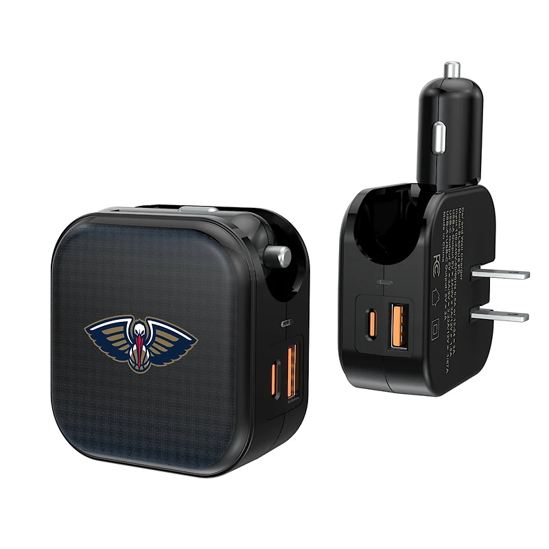 Keyscaper New Orleans Pelicans 2-in-1 USB A/C Charger