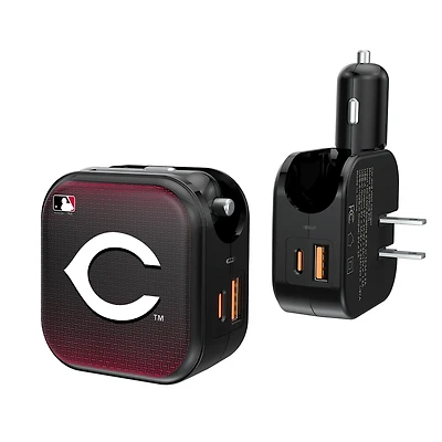 Keyscaper Cincinnati Reds 2-in-1 USB A/C Charger