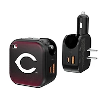 Keyscaper Cincinnati Reds 2-in-1 USB A/C Charger