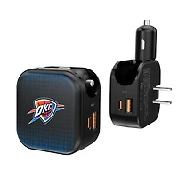 Keyscaper Oklahoma City Thunder 2-in-1 USB A/C Charger