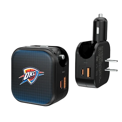 Keyscaper Oklahoma City Thunder 2-in-1 USB A/C Charger