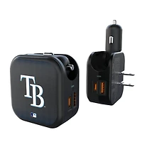 Keyscaper Tampa Bay Rays 2-in-1 USB A/C Charger
