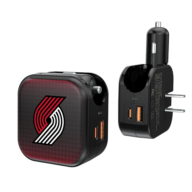 Keyscaper Portland Trail Blazers 2-in-1 USB A/C Charger