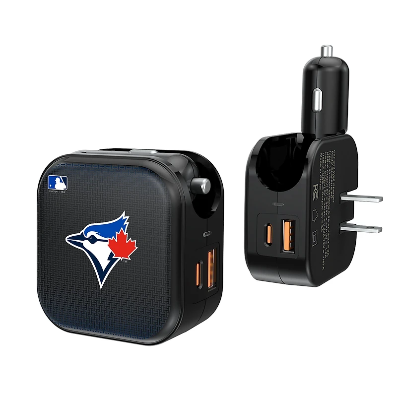 Keyscaper Toronto Blue Jays 2-in-1 USB A/C Charger