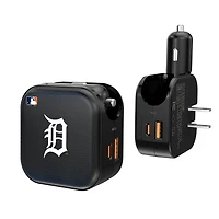 Keyscaper Detroit Tigers 2-in-1 USB A/C Charger