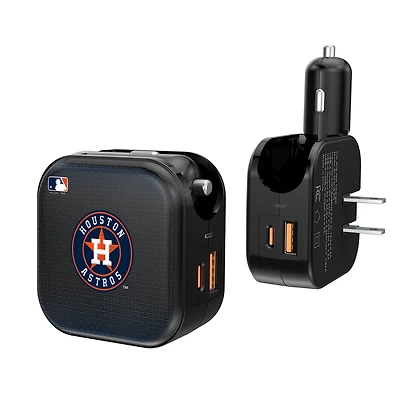 Keyscaper Houston Astros 2-in-1 USB A/C Charger