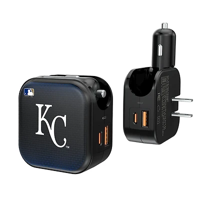 Keyscaper Kansas City Royals 2-in-1 USB A/C Charger