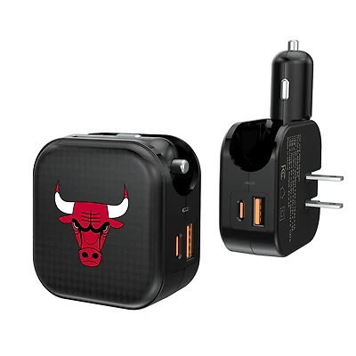 Keyscaper Chicago Bulls 2-in-1 USB A/C Charger