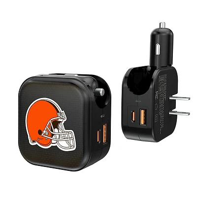Keyscaper Cleveland Browns 2-in-1 USB A/C Charger