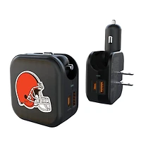 Keyscaper Cleveland Browns 2-in-1 USB A/C Charger