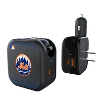Keyscaper New York Mets 2-in-1 USB A/C Charger