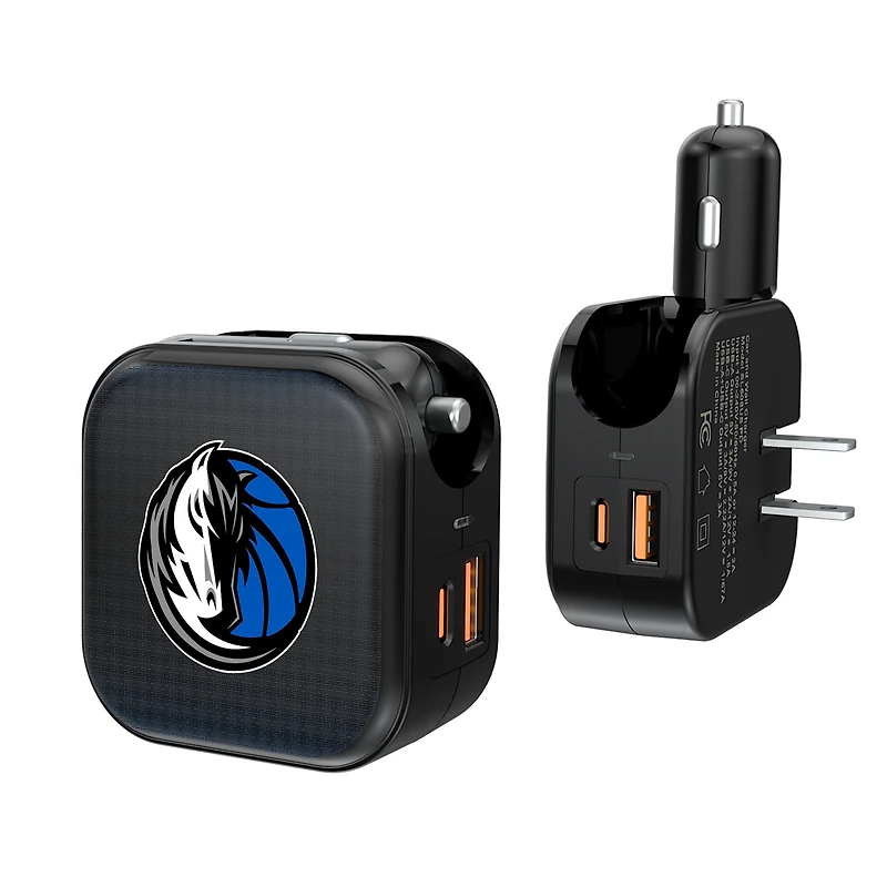 Keyscaper Dallas Mavericks 2-in-1 USB A/C Charger