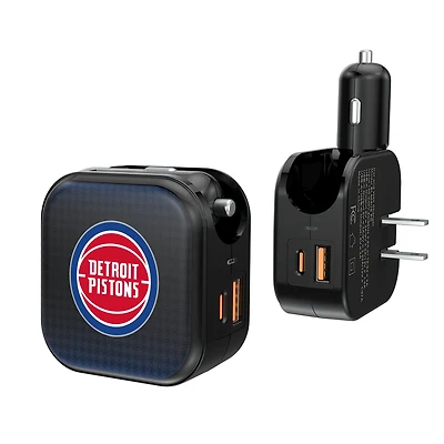 Keyscaper Detroit Pistons 2-in-1 USB A/C Charger