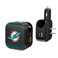Keyscaper Miami Dolphins 2-in-1 USB A/C Charger