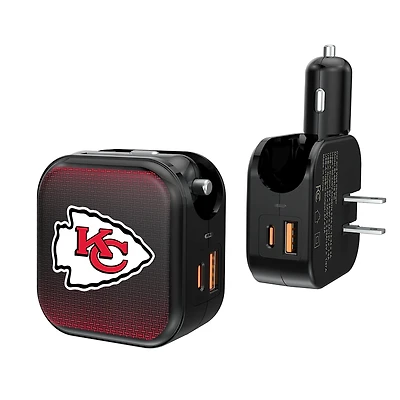 Keyscaper Kansas City Chiefs 2-in-1 USB A/C Charger
