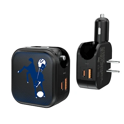 Keyscaper Throwback Baltimore Colts 2-in-1 USB A/C Charger