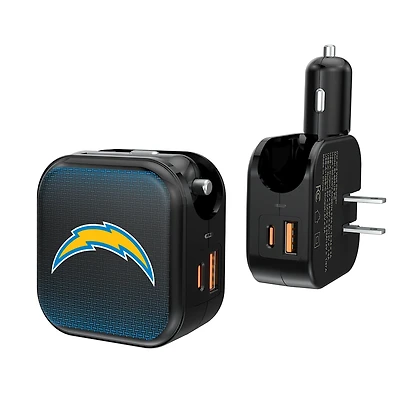 Keyscaper Los Angeles Chargers 2-in-1 USB A/C Charger