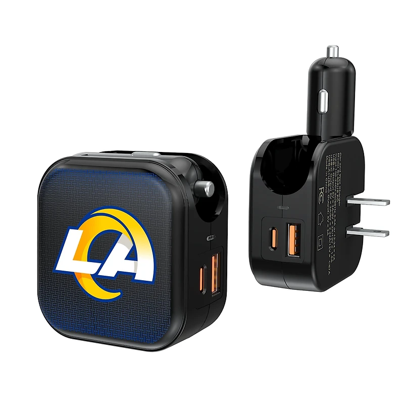 Keyscaper Los Angeles Rams 2-in-1 USB A/C Charger