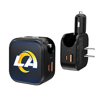 Keyscaper Los Angeles Rams 2-in-1 USB A/C Charger