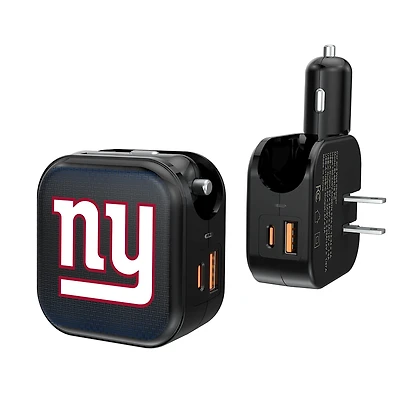Keyscaper New York Giants 2-in-1 USB A/C Charger