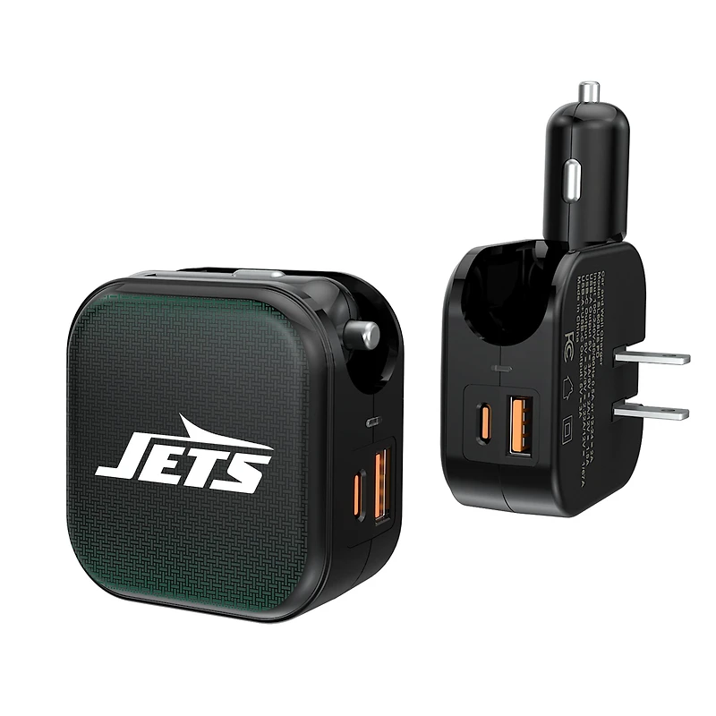 Keyscaper New York Jets 2-in-1 USB A/C Charger