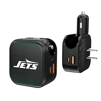 Keyscaper New York Jets 2-in-1 USB A/C Charger