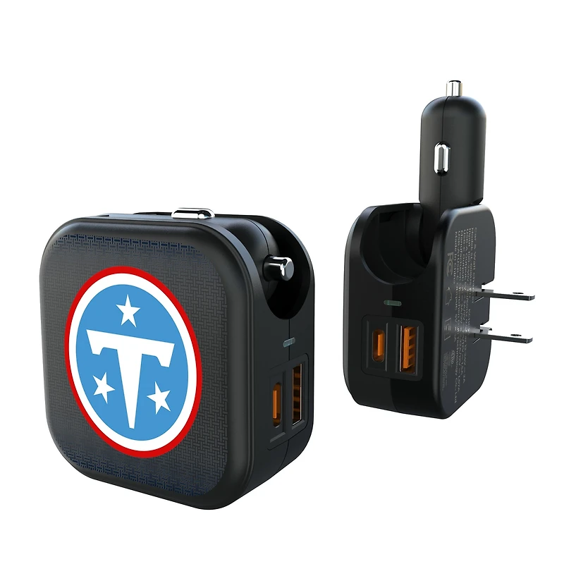 Keyscaper Tennessee Titans 2-in-1 USB A/C Charger