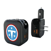 Keyscaper Tennessee Titans 2-in-1 USB A/C Charger