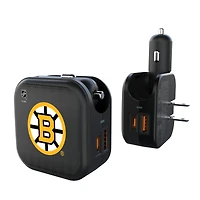 Keyscaper Boston Bruins 2-in-1 USB A/C Charger