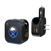 Keyscaper Buffalo Sabres 2-in-1 USB A/C Charger