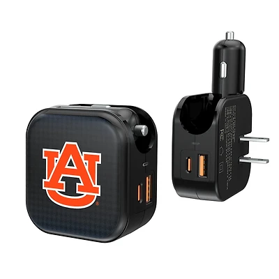 Keyscaper Auburn Tigers 2-in-1 USB A/C Charger