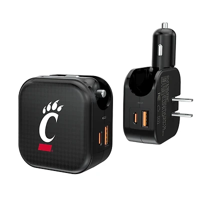 Keyscaper Cincinnati Bearcats 2-in-1 USB A/C Charger