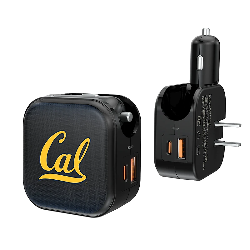 Keyscaper Cal Bears 2-in-1 USB A/C Charger