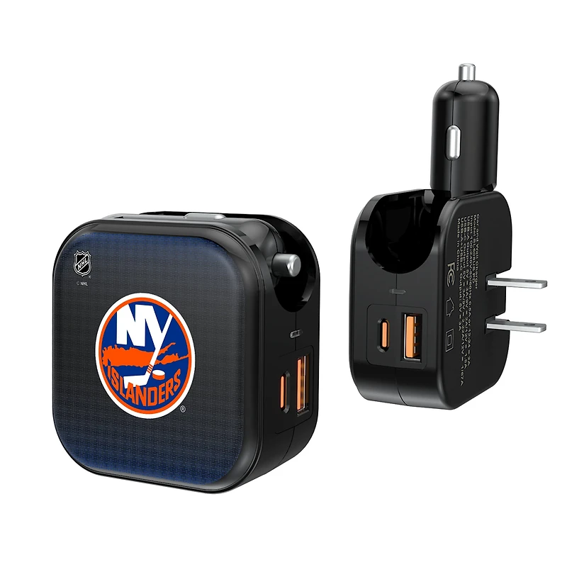 Keyscaper New York Islanders 2-in-1 USB A/C Charger