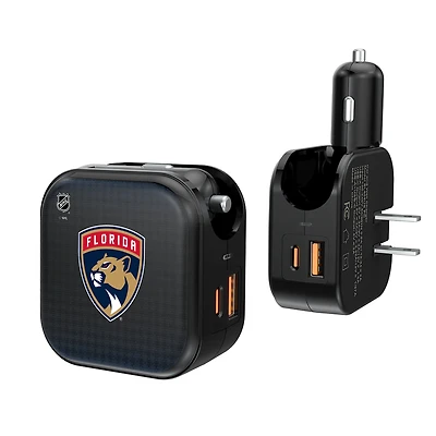 Keyscaper Florida Panthers 2-in-1 USB A/C Charger