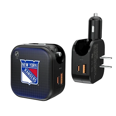 Keyscaper New York Rangers 2-in-1 USB A/C Charger