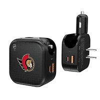 Keyscaper Ottawa Senators 2-in-1 USB A/C Charger