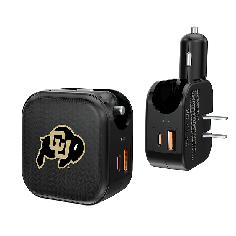 Keyscaper Colorado Buffaloes 2-in-1 USB A/C Charger