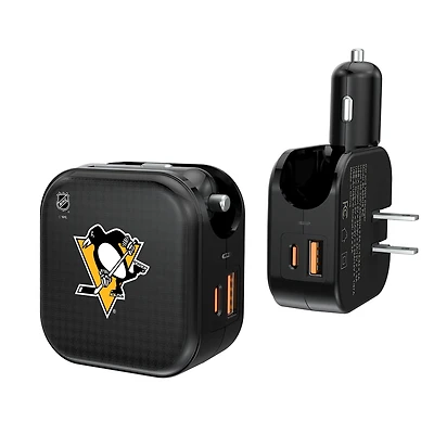Keyscaper Pittsburgh Penguins 2-in-1 USB A/C Charger
