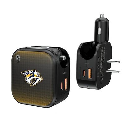 Keyscaper Nashville Predators 2-in-1 USB A/C Charger