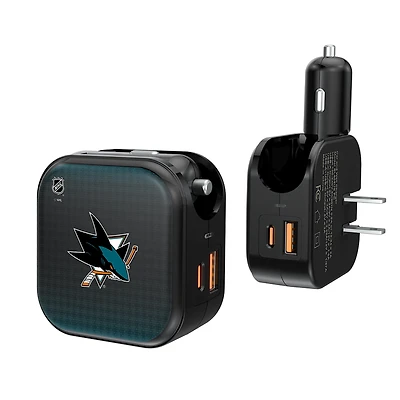 Keyscaper San Jose Sharks 2-in-1 USB A/C Charger