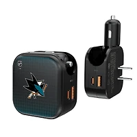 Keyscaper San Jose Sharks 2-in-1 USB A/C Charger