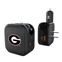 Keyscaper Georgia Bulldogs 2-in-1 USB A/C Charger