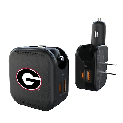 Keyscaper Georgia Bulldogs 2-in-1 USB A/C Charger