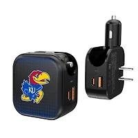 Keyscaper Kansas Jayhawks 2-in-1 USB A/C Charger