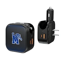 Keyscaper Memphis Tigers 2-in-1 USB A/C Charger