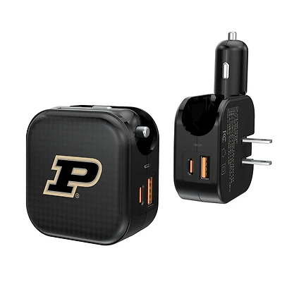 Keyscaper Purdue Boilermakers 2-in-1 USB A/C Charger