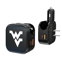 Keyscaper West Virginia Mountaineers 2-in-1 USB A/C Charger